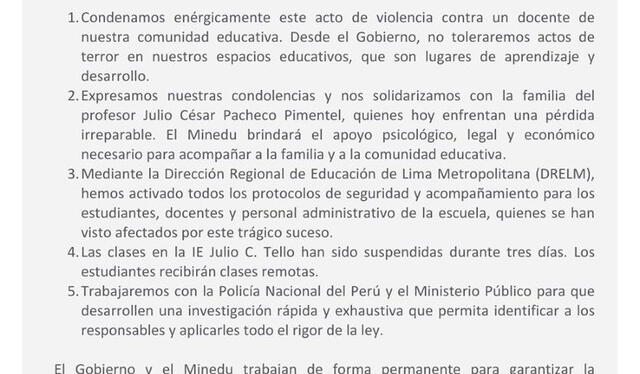 Madres de familia confrontan al ministro Morgan Quero por asesinato de docente en Ate: “Queremos seguridad”