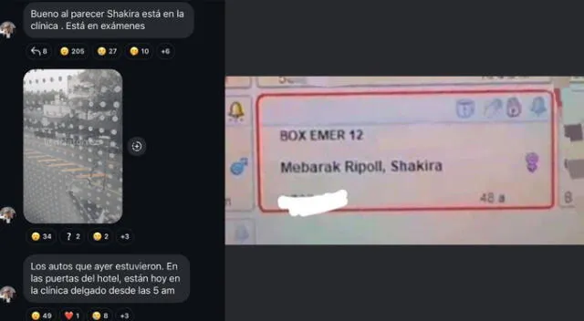 Pruebas de Ric La Torre sobre Shakira. Fuente: Instagram.