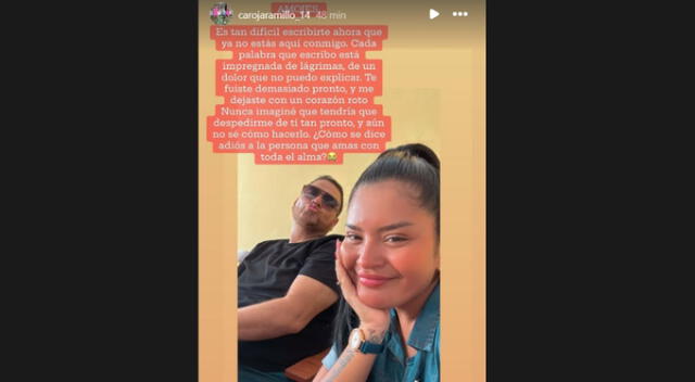Mensaje de la esposa de Paul Flores. Fuente: Instagram. Mensaje de la esposa de Paul Flores. Fuente: Instagram.