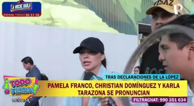 Pamela Franco responde por supuesta pérdida de bebé de Christian Cueva. Fuente: Panamericana TV. Pamela Franco responde por supuesta pérdida de bebé de Christian Cueva. Fuente: Panamericana TV.