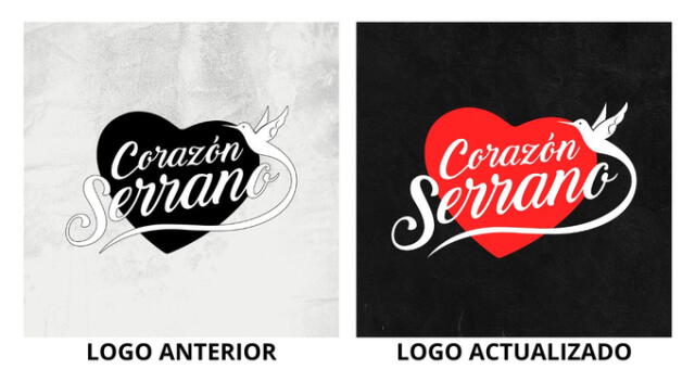 Cambio de logo de Corazón Serrano. Fuente: Instagram. Cambio de logo de Corazón Serrano. Fuente: Instagram.