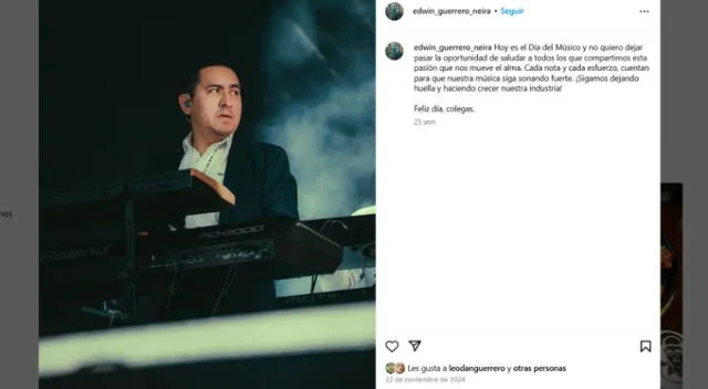 Edwin Guerrero bloquea los comentarios. Fuente: Instagram. Edwin Guerrero bloquea los comentarios. Fuente: Instagram.