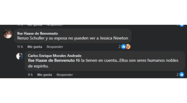 Carlos Morales defiende a Renzo Schuller y su hija Alexandra Morales. Fuente: Facebook.