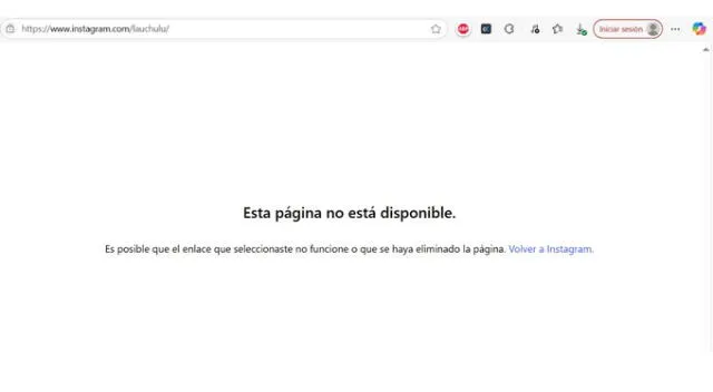 La Uchulú cerró su cuenta de Instagram. Fuente: Instagram. La Uchulú cerró su cuenta de Instagram. Fuente: Instagram.