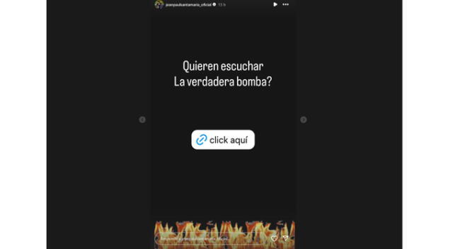 Mensaje de Jean Paul Santa María. Fuente: Instagram. Mensaje de Jean Paul Santa María. Fuente: Instagram.