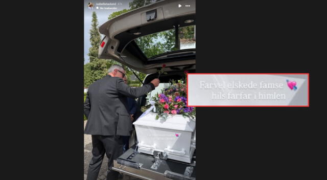Mensaje de la novia de Oliver Sonne a su abuela. Fuente: Instagram. Mensaje de la novia de Oliver Sonne a su abuela. Fuente: Instagram.