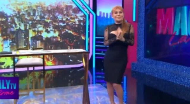 Magaly Medina en la conducción de su programa. Fuente: ATV.