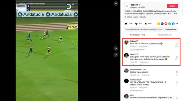 Usuarios critican a Christian Cueva. Fuente: TikTok.