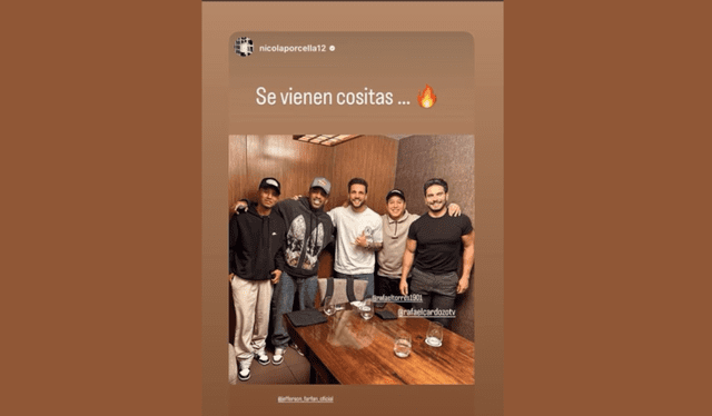 Nicola Porcella sorprende con este post junto a Farfán. Nicola Porcella sorprende con este post junto a Farfán.