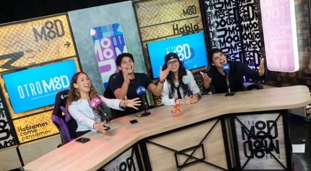 Shanny, Micaela Caballero, Rodrigo Tapia y Gianpiero Arnaiz en 'Full Mood'. Fuente: Otro Mood.