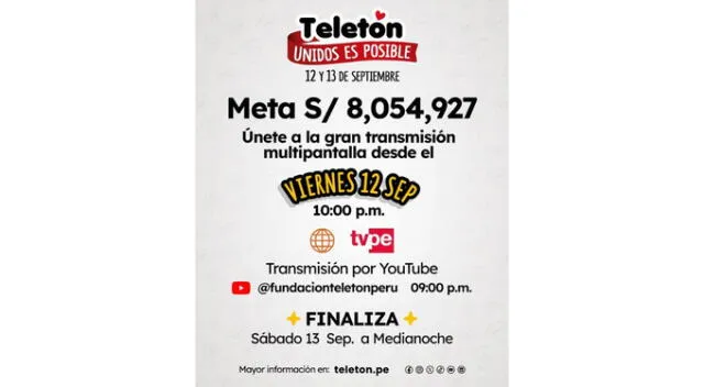 Detalles de la Teletón Perú 2025. Fuente: Instagram.