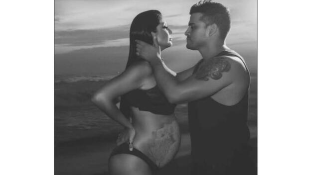 Karla Tarazona y Christian Domínguez durante el embarazo de su hijo. Fuente: Difusión.