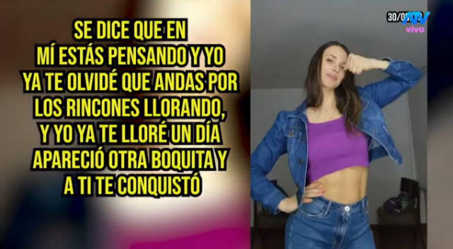 Mensaje de Maju Mantilla. ¿Fue indirecta? Fuente: ATV.