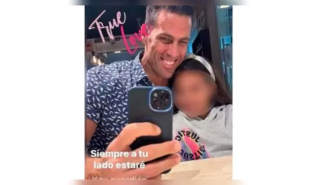Publicación de Gustavo Salcedo junto a su hija. Fuente: Instagram.