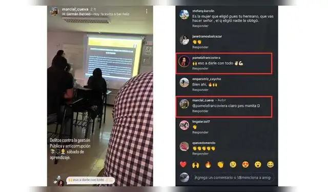 Comentarios de Pamela Franco al hermano de Christian Cueva. Fuente: Instagram.