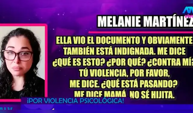 <em>Hija de Christian Domínguez se molesta con él por demanda a su mamá. Captura: Magaly TV </em>   