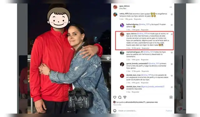 Comentario de Blanca Rodríguez. Fuente: Instagram.