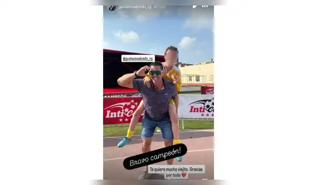 Este fue el mensaje del hijo de Gustavo Salcedo a su papá. Fuente: Instagram. Este fue el mensaje del hijo de Gustavo Salcedo a su papá. Fuente: Instagram.