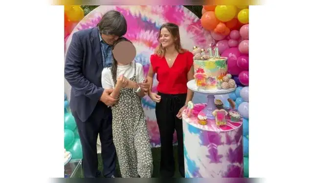 Jaime Bayly junto a su esposa y su hija, cuando tenía 11 años. Fuente: Difusión. Jaime Bayly junto a su esposa y su hija, cuando tenía 11 años. Fuente: Difusión.