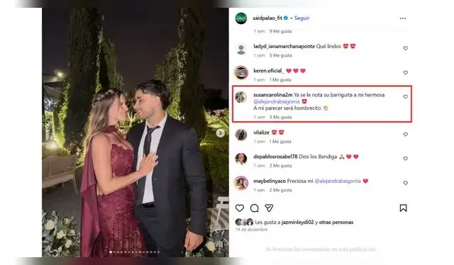 Usuarios especulan que Alejandra Baigorria estaría embarazada por su vientre abultado. Fuente: Instagram.