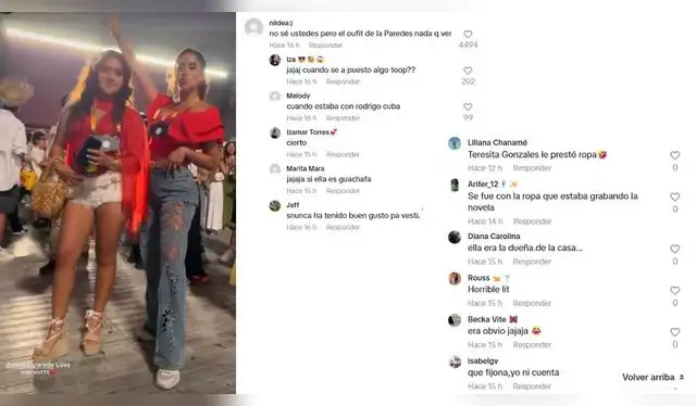 Usuarios critican look de Melissa Paredes. Fuente: TikTok.