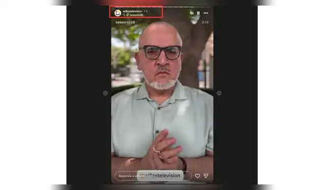 Willax TV comparte mensaje de Beto Ortiz. Fuente: Instagram.