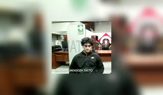 Adrián Villar durante la audiencia de prisión preventiva. Foto: Justicia TV. 