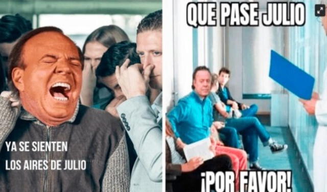 Estos son los hilarantes memes de Julio Iglesias y julio.
