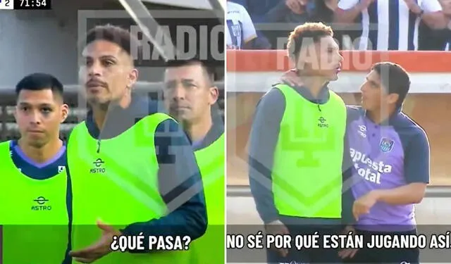 Paolo Guerrero negándose a jugar ante Alianza Lima. Foto: Captura de pantalla 