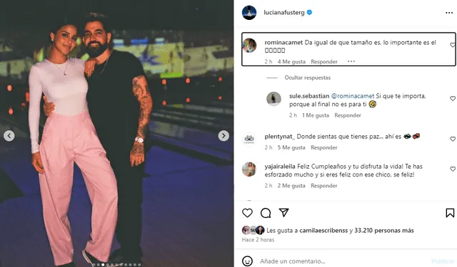 <em>Juan Morelli fue defendido por fans de Luciana Fuster de las críticas. Captura: Instagram</em>   