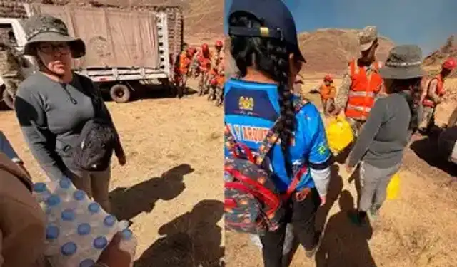 Dayan Flor llevó ayuda a familias afectadas por los incendios forestales en Puno. Dayan Flor llevó ayuda a familias afectadas por los incendios forestales en Puno.