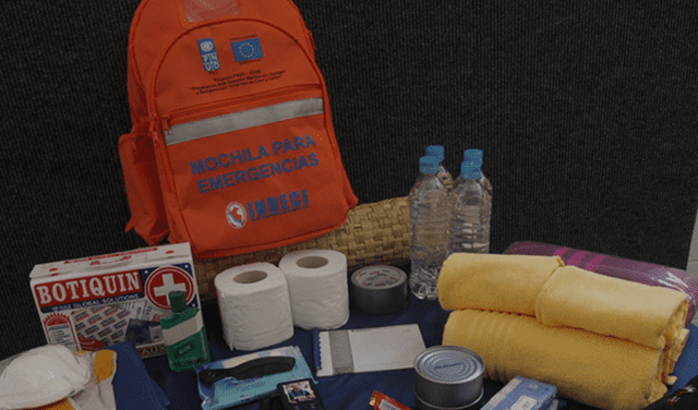 Este es un kit de emergencia ante un desastre natural. Foto: GLR/Difusión 