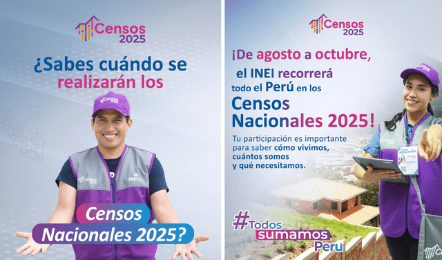 <strong> El INEI mantiene informada a la población sobre el Censo 2025. Foto: Composición LR/ inei_peru</strong> <strong> El INEI mantiene informada a la población sobre el Censo 2025. Foto: Composición LR/ inei_peru</strong>