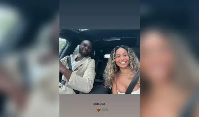 Ximena Peral y su esposo nigeriano