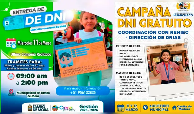 ¿Dónde se realizarán las campañas gratuitas del DNI electrónico durante el 11 y 12 de marzo?