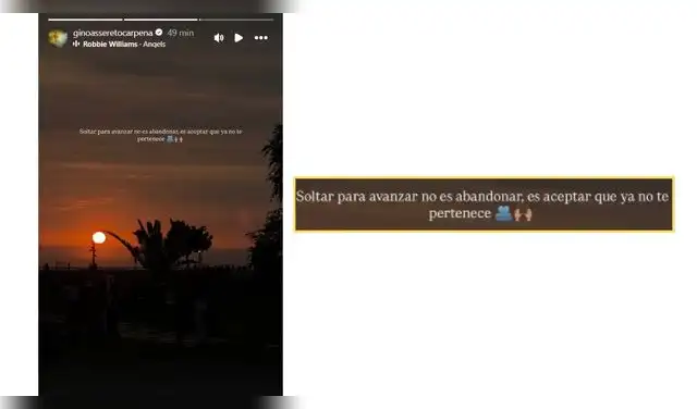 Mensaje de Gino Assereto en medio de polémica sobre Jazmín Pinedo.