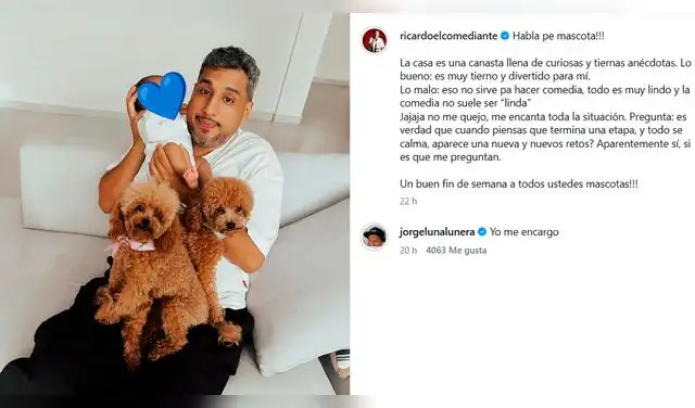 Ricardo Mendoza mostró el rostro de su primer hijo con Katy Mosquera.