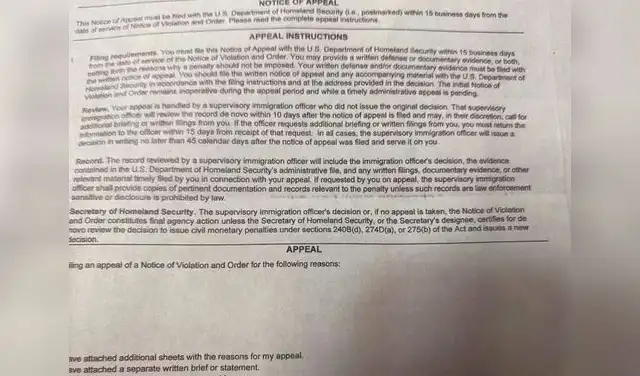 multas para inmigrantes