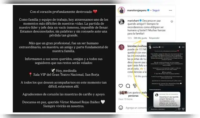 Mensaje de Mario Hart para Manolo Rojas.