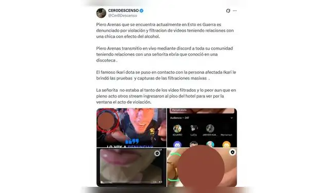 Exponen presuntas pruebas contra Piero Arenas. Exponen presuntas pruebas contra Piero Arenas.