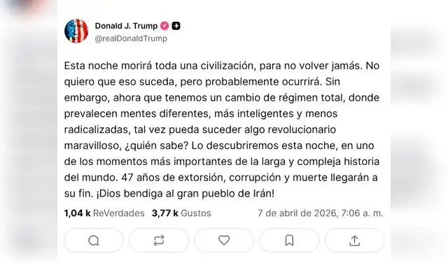 Trump emite dura amenaza a Irán por el Estrecho de Ormuz.