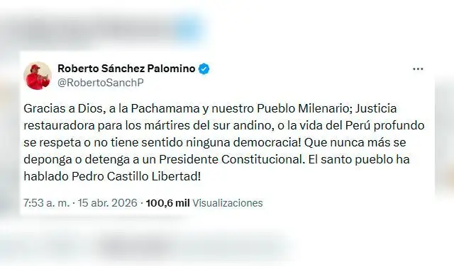 Roberto Sánchez se pronunció sobre los resultados del conteo de la ONPE. Roberto Sánchez se pronunció sobre los resultados del conteo de la ONPE.