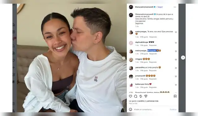 Liliana Castro Manarelli presume su amor con Malory Vargas.