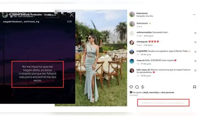 Mensaje de Thalia Bentin y la decisión que tomó tras terminar con Diego Chávarri.
