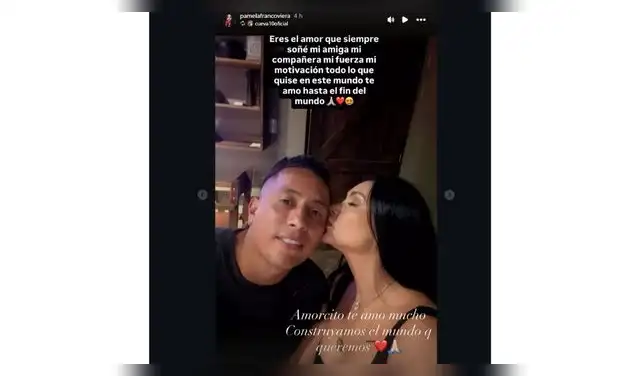 Este fue el mensaje de Christian Cueva y la respuesta de Pamela Franco.