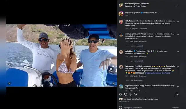 Fabianne Hayashida anuncia su compromiso