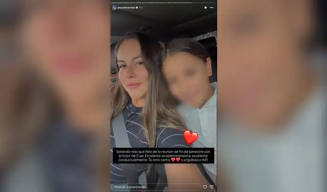 Aleska Zambrano se emociona con logros escolares de su hija con Said Palao