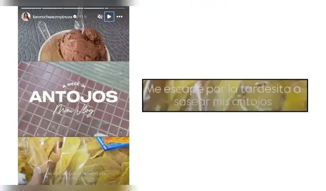 Karen Schwarz se equivoca y comparte frase con error.