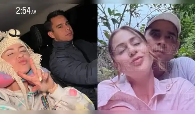 Ducelia Echevarría junto a su novio Brandon.