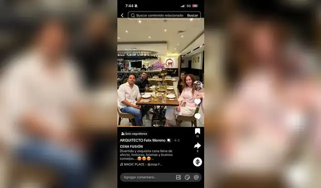 Janet Barboza oficializa su relación con arquitexto Félix Moreno en romántica cena y se lo presenta a su hija